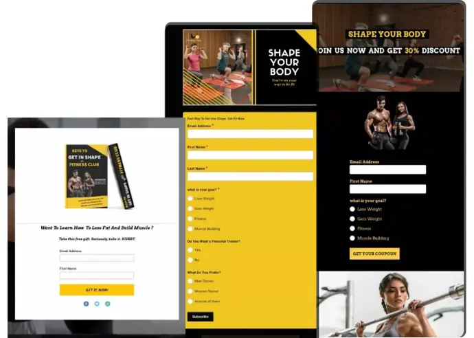 landing pages for gem